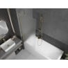 Mexen Next paravent de baignoire 1 volet 70 x 150 cm, givré, or brossé - 895-070-000-00-30-55