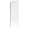 Mexen Next paravent de baignoire 1 volet 70 x 150 cm, givré, or brossé - 895-070-000-00-30-55