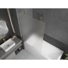 Mexen Next paroi de douche 1-volet 100 x 150 cm, givré, or brossé - 895-100-000-00-30-55