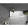 Mexen Next paroi de douche 1-volet 100 x 150 cm, givré, or brossé - 895-100-000-00-30-55