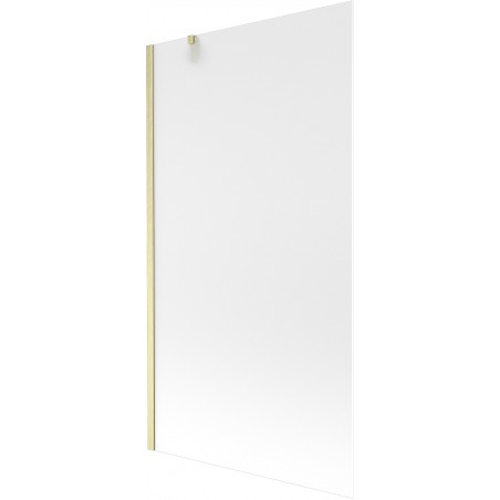 Mexen Next paroi de baignoire 1 vantail 100 x 150 cm, givré, doré brossé - 895-100-000-00-30-55