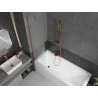 Mexen Next paroi de baignoire à 1 vantail 50 x 150 cm, dépoli, cuivre brossé - 895-050-000-00-30-65