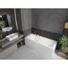 Mexen Next paroi de baignoire à 1 vantail 50 x 150 cm, dépoli, cuivre brossé - 895-050-000-00-30-65