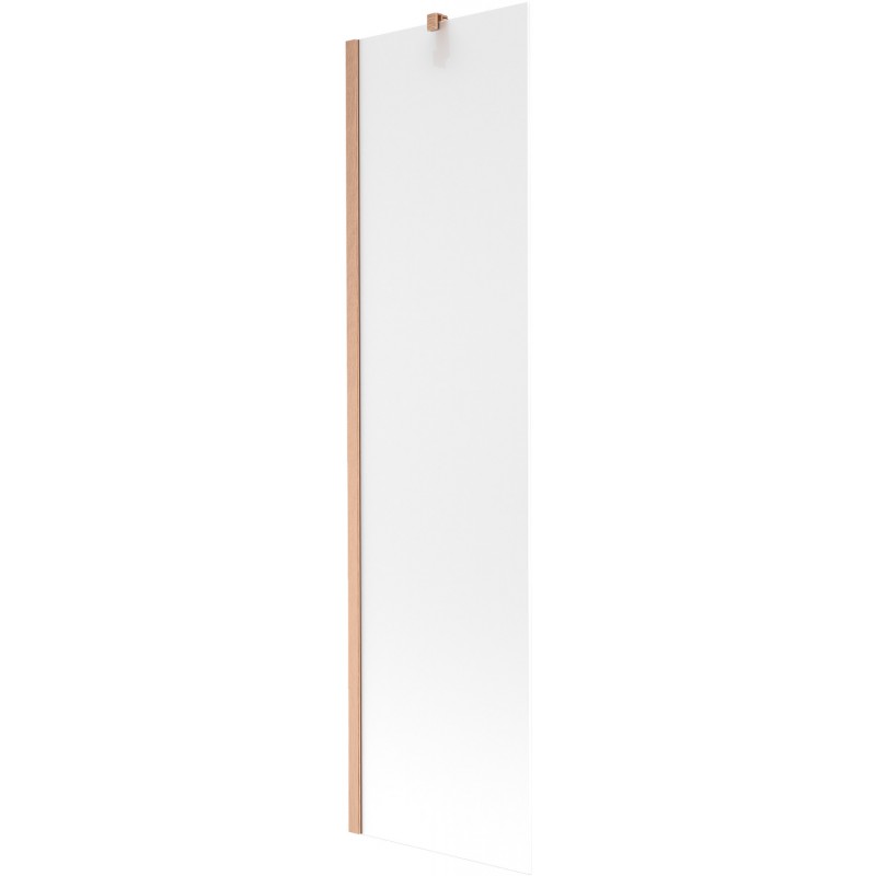 Mexen Next paroi de baignoire 1-volet 50 x 150 cm, givré, cuivre brossé - 895-050-000-00-30-65