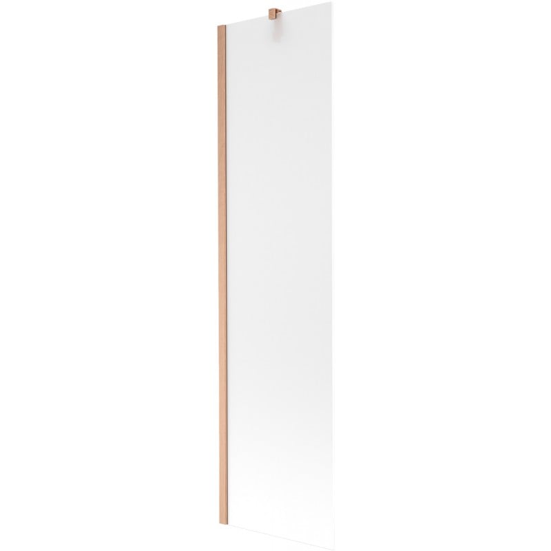 Mexen Next paroi de baignoire à 1 vantail 50 x 150 cm, dépoli, cuivre brossé - 895-050-000-00-30-65