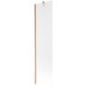 Mexen Next paroi de baignoire à 1 vantail 50 x 150 cm, dépoli, cuivre brossé - 895-050-000-00-30-65