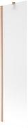 Mexen Next paroi de baignoire à 1 vantail 50 x 150 cm, dépoli, cuivre brossé - 895-050-000-00-30-65