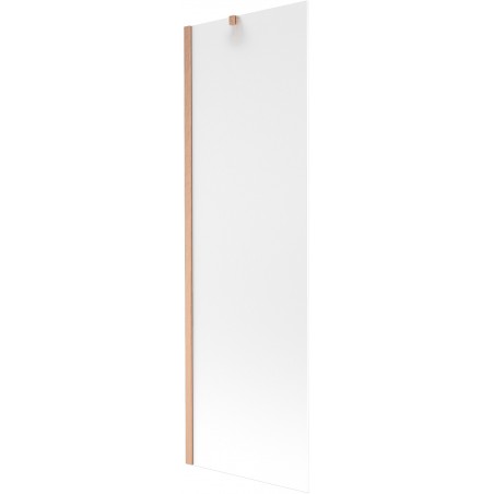 Mexen Next écran de baignoire à 1 volet 60 x 150 cm, givre, cuivre brossé - 895-060-000-00-30-65