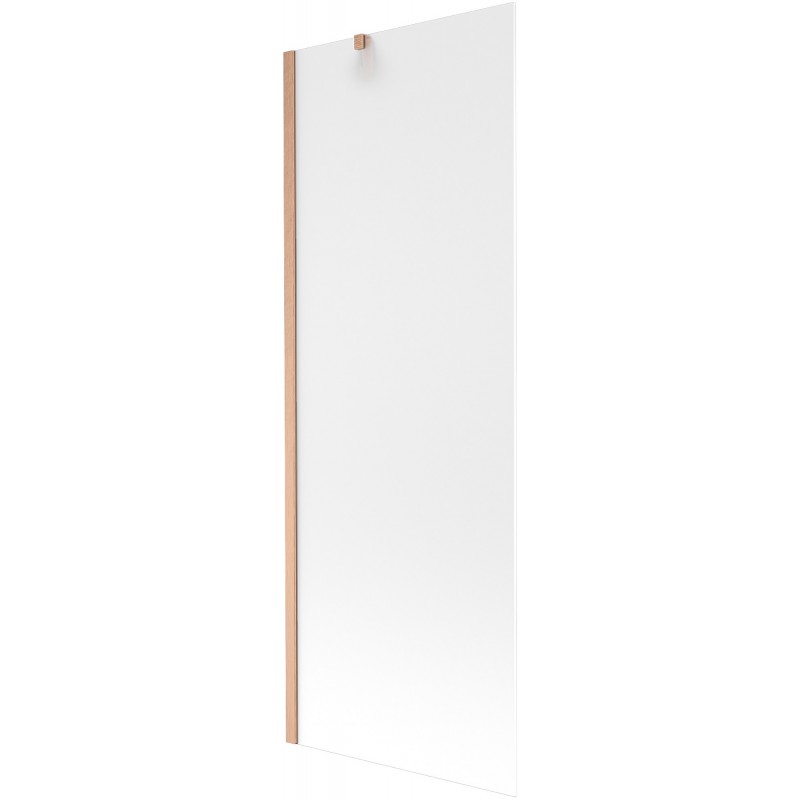 Paroi de baignoire 1 volet 70 x 150 cm, givrée, cuivre brossé - 895-070-000-00-30-65