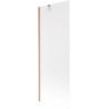 Paroi de baignoire 1 volet 70 x 150 cm, givrée, cuivre brossé - 895-070-000-00-30-65
