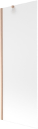 Mexen Next paroi de baignoire 1-volet 70 x 150 cm, givré, cuivre brossé - 895-070-000-00-30-65