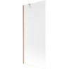 Mexen Next paroi de baignoire avec 1 volet 80 x 150 cm, givré, cuivre brossé - 895-080-000-00-30-65