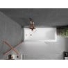Mexen Next paroi de baignoire 1 volet 100 x 150 cm, givré, cuivre brossé - 895-100-000-00-30-65