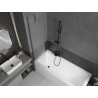 Mexen Next paroi de baignoire à 1 panneau 50 x 150 cm, givre, gris canon brossé - 895-050-000-00-30-66