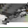 Mexen Next paravent de bain 1-volet 60 x 150 cm, givré, gris acier brossé - 895-060-000-00-30-66