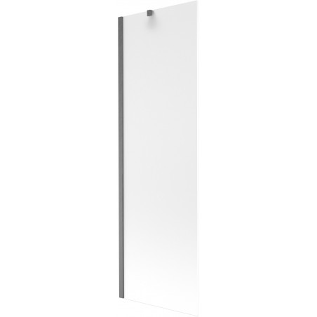Mexen Next paravent de bain 1-volet 60 x 150 cm, givré, gris acier brossé - 895-060-000-00-30-66