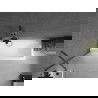 Paroi de baignoire 1 volet Mexen Next 70 x 150 cm, givré, gris pistolet brossé - 895-070-000-00-30-66