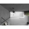 Mexen Next pare-douche 1-volet 100 x 150 cm, givre, gris canon brossé - 895-100-000-00-30-66