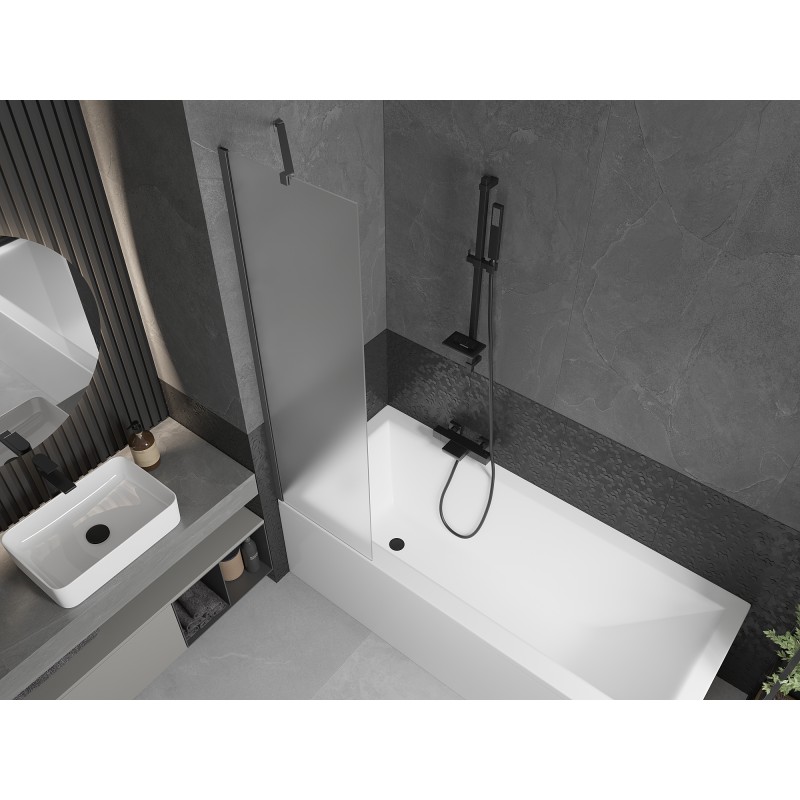 Mexen Next pare-douche 1 volet 50 x 150 cm, givre, métal canon - 895-050-000-00-30-95