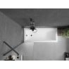Mexen Next pare-douche 1 volet 50 x 150 cm, givre, métal canon - 895-050-000-00-30-95