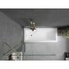 Mexen Next paroi de baignoire 1 panneau 90 x 150 cm, transparent, or brossé - 895-090-000-00-00-55