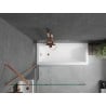Mexen Next pare-douche 1 volet 90 x 150 cm, transparent, cuivre brossé - 895-090-000-00-00-65