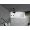 Mexen Next pare-baignoire 1-volet 90 x 150 cm, transparent, gris canon brossé - 895-090-000-00-00-66
