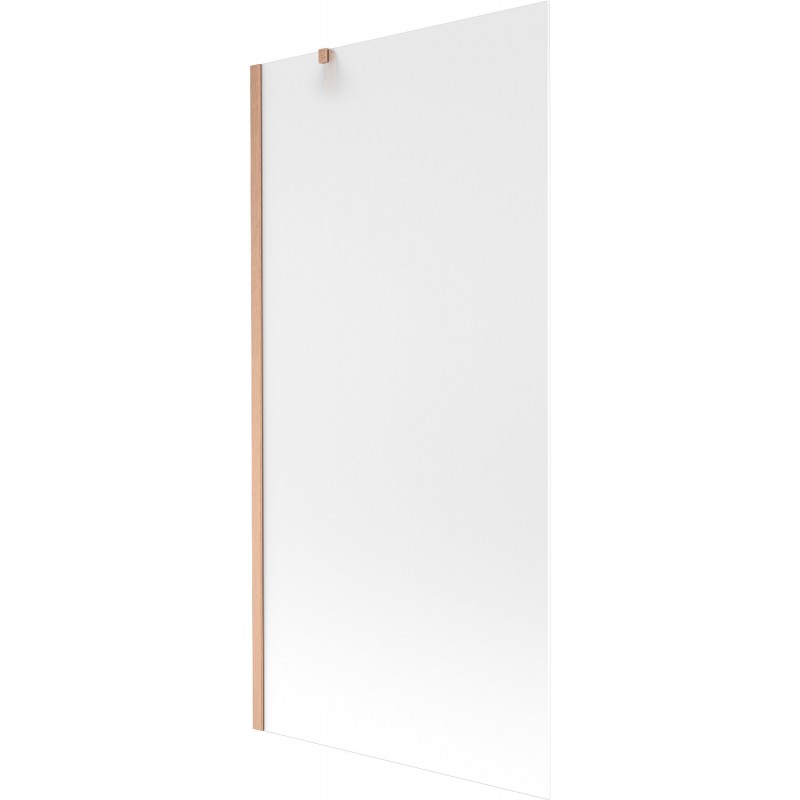 Mexen Next paroi de baignoire 1-volet 90 x 150 cm, dépoli, cuivre brossé - 895-090-000-00-30-65