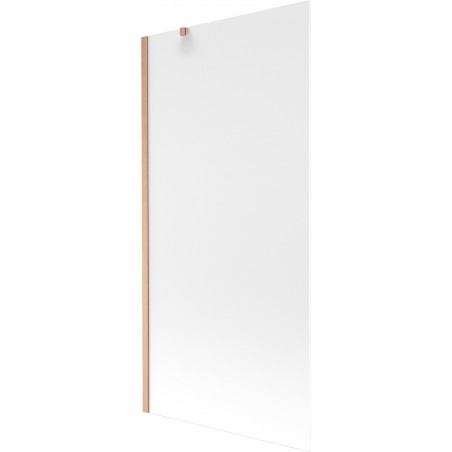 Mexen Next paroi de baignoire 1-volet 90 x 150 cm, dépoli, cuivre brossé - 895-090-000-00-30-65