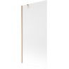 Mexen Next paroi de baignoire 1-volet 90 x 150 cm, dépoli, cuivre brossé - 895-090-000-00-30-65
