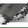 Mexen Next paroi de baignoire 1 vantail 90 x 150 cm, givre, gun metal - 895-090-000-00-30-95