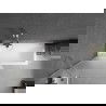 Mexen Next paroi de baignoire 1-volet 80 x 150 cm, givré, nickel brossé - 895-080-000-00-30-97