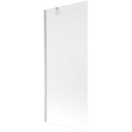 Mexen Next paroi de baignoire à 1 volet 80 x 150 cm, givrée, nickel brossé - 895-080-000-00-30-97