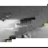 Mexen Next paroi de baignoire 1-volet 100 x 150 cm, givré, nickel brossé - 895-100-000-00-30-97