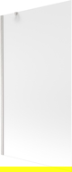 Mexen Next paroi de baignoire 1-volet 100 x 150 cm, givré, nickel brossé - 895-100-000-00-30-97