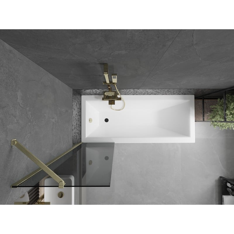 Mexen Next pare-douche 1-volet 50 x 150 cm, graphite, or brossé - 895-050-000-00-40-55