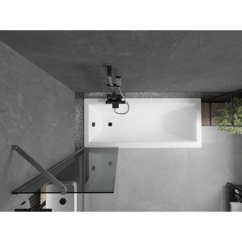 Mexen Next pare-douche 1 volet 50 x 150 cm, graphite, gris fusil brossé - 895-050-000-00-40-66