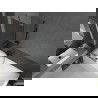 Mexen Next paroi de baignoire 1 vantail 60 x 150 cm, graphite, gris métallisé brossé - 895-060-000-00-40-66