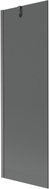 Mexen Next paroi de baignoire 1-volet 60 x 150 cm, graphite, gris fusil brossé - 895-060-000-00-40-66