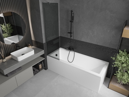 Paroi de baignoire Mexen Next 1 vantail 50 x 150 cm, graphite, gun metal - 895-050-000-00-40-95