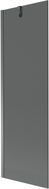 Mexen Next paroi de baignoire 1 volet 60 x 150 cm, graphite, métal canon - 895-060-000-00-40-95