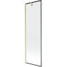 Mexen Next pare-douche 1 volet 60 x 150 cm, cadre noir, doré brossé - 895-060-000-00-70-55