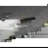 Mexen Next paroi de baignoire 1-volet 80 x 150 cm, motif noir, or brossé - 895-080-000-00-70-55