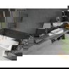 Paroi de baignoire 1-volet Mexen Next 50 x 150 cm, motif noir, gris canon brossé - 895-050-000-00-70-66