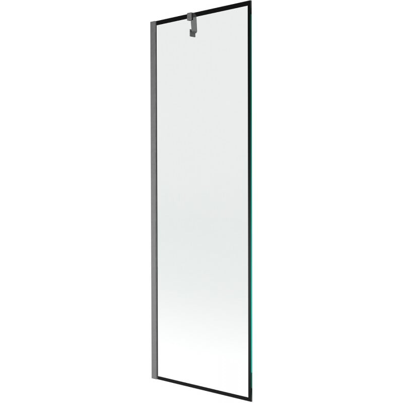 Mexen Next paravent de baignoire à 1 volet 60 x 150 cm, cadre noir, gris canon brossé - 895-060-000-00-70-66