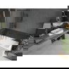 Mexen Next paroi de baignoire 1-volet 70 x 150 cm, motif noir, gris gun brossé - 895-070-000-00-70-66