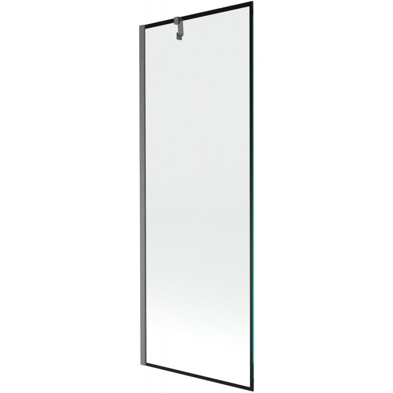Mexen Next paroi de baignoire 1-volet 70 x 150 cm, cadre noir, gris canon brossé - 895-070-000-00-70-66