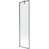Mexen Next paroi de baignoire à 1 vantail 50 x 150 cm, cadre noir, gun metal - 895-050-000-00-70-95
