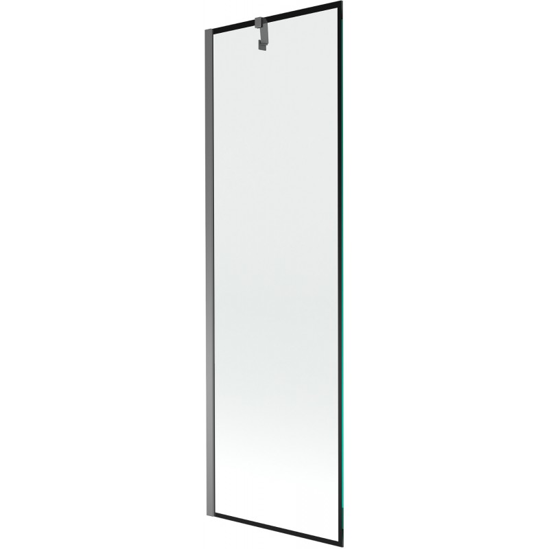 Paroi de baignoire Mexen Next 1 volet 60 x 150 cm, motif noir, gun metal - 895-060-000-00-70-95