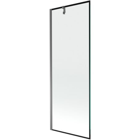 Mexen Next paroi de baignoire 1 volet 70 x 150 cm, cadre noir, métal canon - 895-070-000-00-70-95